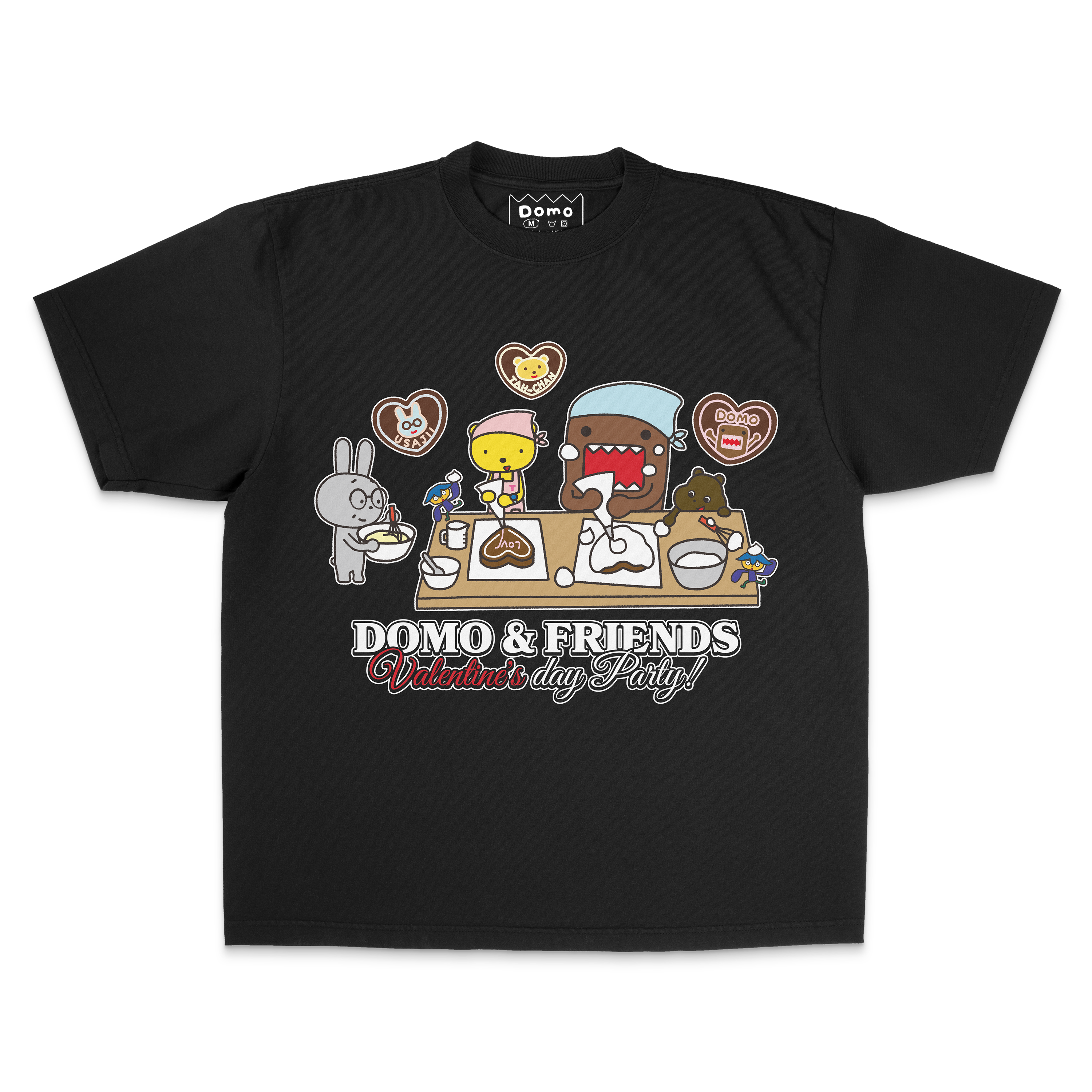 Domo & Friends Valentines Tee (Black) – The Official Online Home